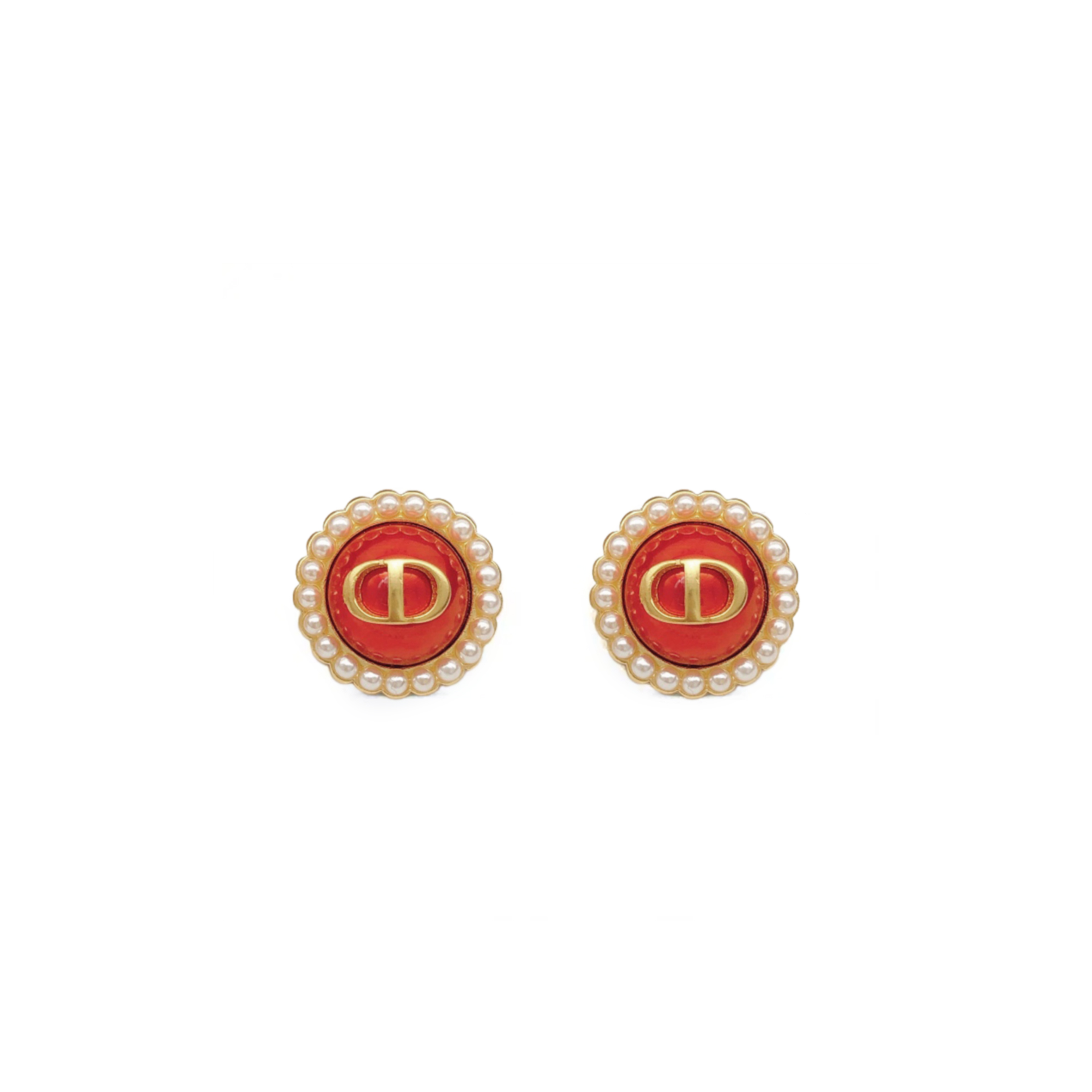 DIOR PETIT CD BAROQUE STUD EARRINGS  E1835PTCVE_D315